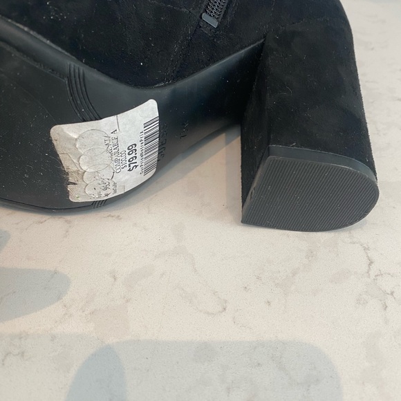 Guess Open Toe Suede Ankle Boots - Picture 7 of 10